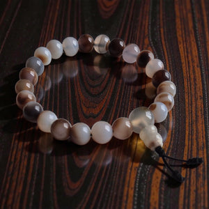 Bracelet de méditation en pierres naturelles, perles bouddhistes pour la pratique spirituelle