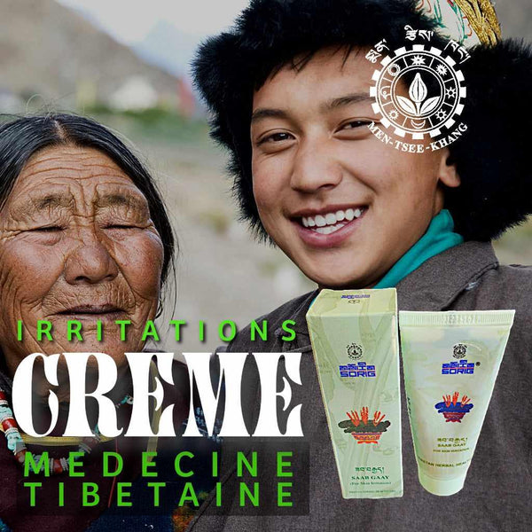 Crème médicinale tibétaine pour irritations, produits naturels de la médecine tibétaine