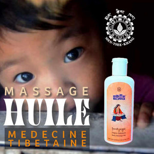 Huile de massage bébé médecine tibétaine Jeepae-Juknuum, produit naturel pour soins doux