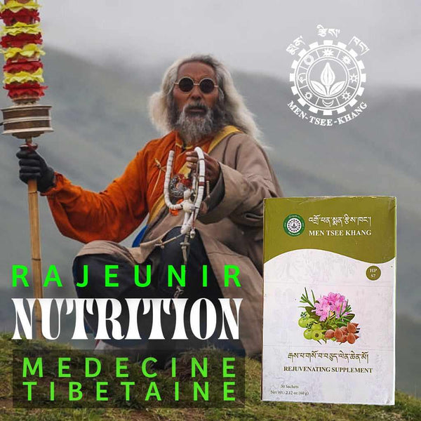 Supplément de médecine tibétaine Men-Tsee-Khang pour la nutrition et le rajeunissement, avec moine bouddhiste