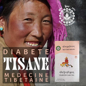 Tisane diabète médecine tibétaine Men-Tsee-Khang, thé aux herbes pour soin du diabète
