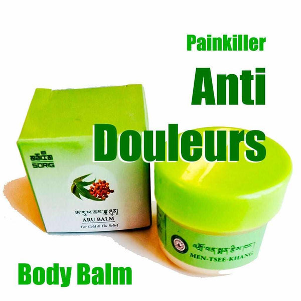 Baume corporel tibétain anti-douleurs, soulagement naturel pour le froid et la grippe