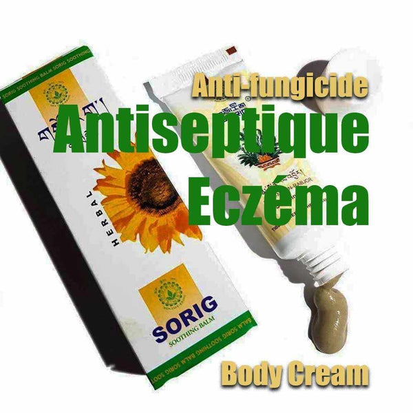 Baume apaisant Sorig à base de plantes pour eczéma, antiseptique et anti-fongique, crème corporelle naturelle