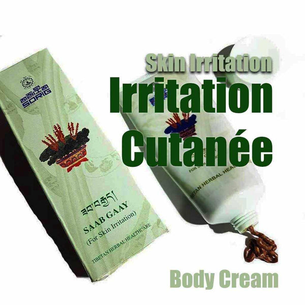 Crème corporelle tibétaine pour irritation cutanée, soin naturel à base d'herbes
