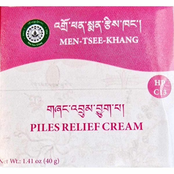 Crème tibétaine pour soulagement des hémorroïdes Men-Tsee-Khang, médecine naturelle traditionnelle
