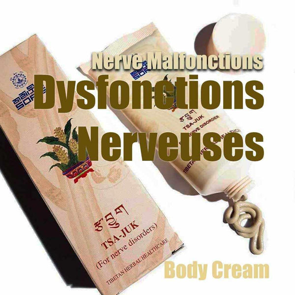 Crème corporelle tibétaine TSA-JUK pour troubles nerveux et dysfonctions nerveuses, soin herbal traditionnel