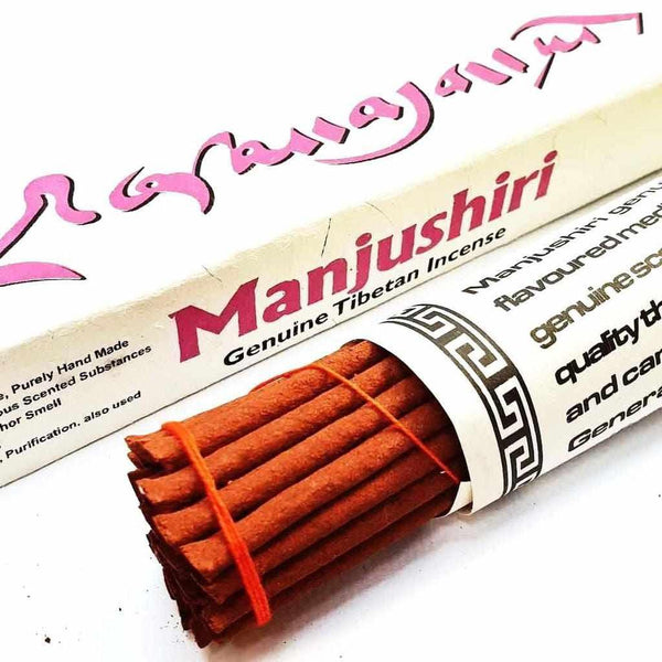Encens tibétain Manjushiri, purifié à la main, pour méditation et purification, inspiré de la philosophie bouddhiste