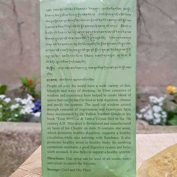 Épice tibétaine pour digestion et bien-être, selon la sagesse bouddhiste et la médecine traditionnelle tibétaine