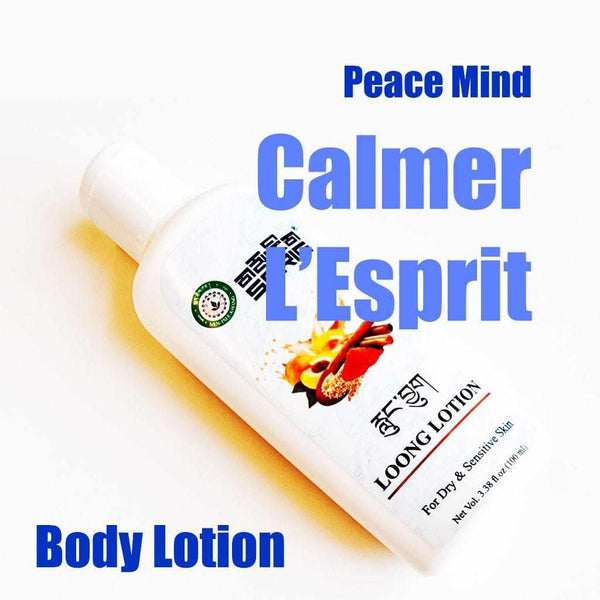 Lotion corporelle Calmer L'Esprit pour peau sèche et sensible, médecine tibétaine