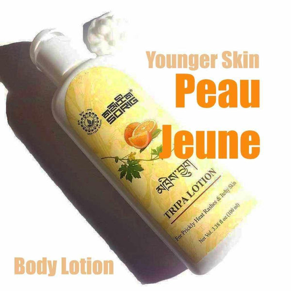 Lotion corporelle Tripa pour peau jeune, produits naturels de médecine tibétaine