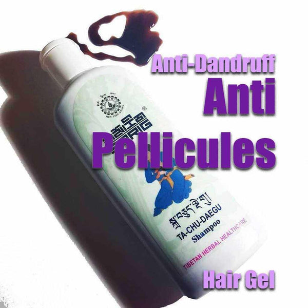 Shampoing anti-pellicules TA-CHU-DAEGU, soin herbal tibétain pour cheveux