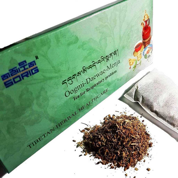Thé tibétain Oogmi-Daewae-Menja pour problèmes respiratoires, herbes naturelles, soins traditionnels