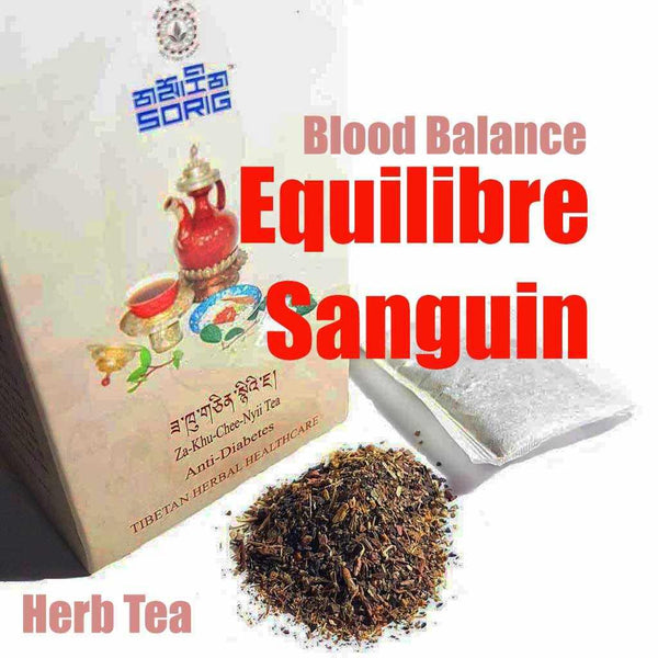 Thé aux herbes tibétain pour équilibre sanguin, produit naturel de médecine tibétaine