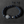 Bracelet en lave noire avec symbole bouddhiste, perles de méditation tibétaine