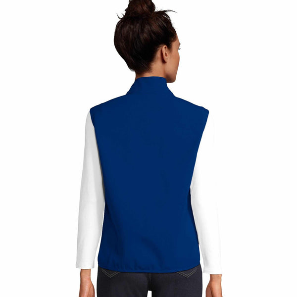 Gilet sans manches bleu marine pour femme, style décontracté et élégant