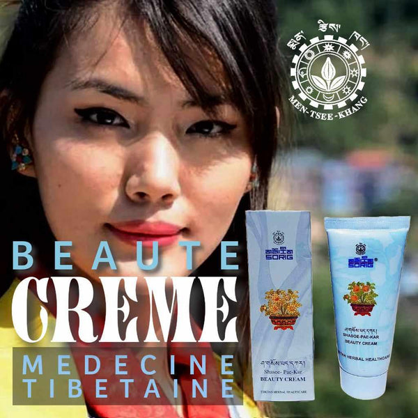 Crème de beauté médecine tibétaine Shasoe-Pae-Kar, soin naturel aux plantes himalayennes