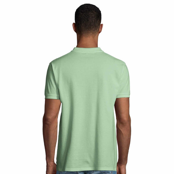 T-shirt vert clair homme, dos nu, coupe classique, idéal pour la méditation et la philosophie bouddhiste