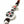 Amulette bouddhiste tibétaine avec symbole Vajra et pierre rouge, bijou de méditation