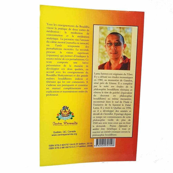 Livre de philosophie bouddhiste tibétaine par Lama Samten, éditions Paramita, méditation et enseignements