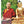 Lama Samten en robe rouge avec statue dorée de Bouddha, couverture du livre 'Le bonheur au jour le jour'