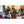 Groupe en méditation bouddhiste avec lama, tapis et thangkas tibétains, culture spirituelle de l'Himalaya