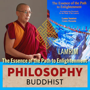 Lama Samten et livre 'The Essence of the Path to Enlightenment' - Philosophie bouddhiste tibétaine