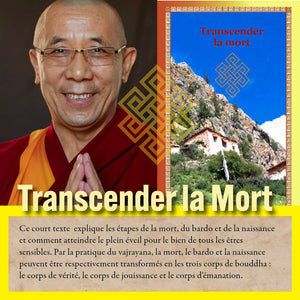 Lama Samten et livre 'Transcender la Mort' sur la philosophie bouddhiste tibétaine et la méditation