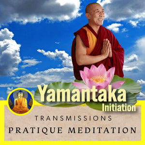Yamantaka Initiation : transmissions et pratique méditation bouddhiste tibétaine avec moine en robe rouge
