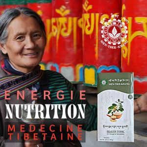Tonic santé tibétain Men-Tsee-Khang pour énergie et nutrition, médecine traditionnelle himalayenne