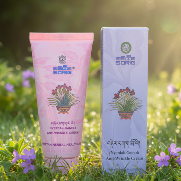 Crème anti-rides Nyerdak-Gamoli Sorig, produits naturels de médecine tibétaine, herbes himalayennes