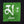 Drapeau vert bouddhiste avec symbole Om Mani Padme Hum et mot Love, objet de méditation tibétaine